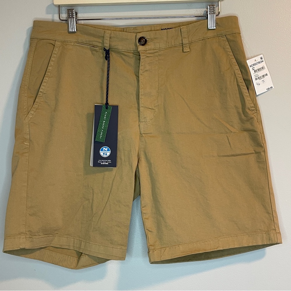 North Sails Star Regular Fit Chino Shorts Honey Brown 34